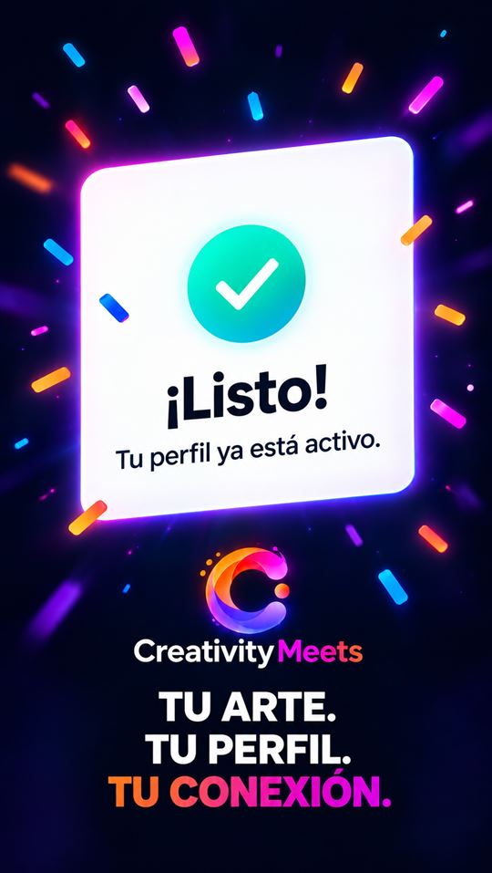 ¡Listo! Tu perfil ya está activo